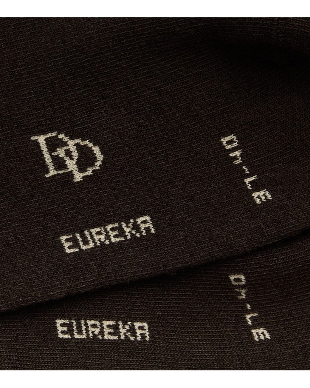Doré Doré Black Egyptian Cotton-Blend Eureka Socks for men