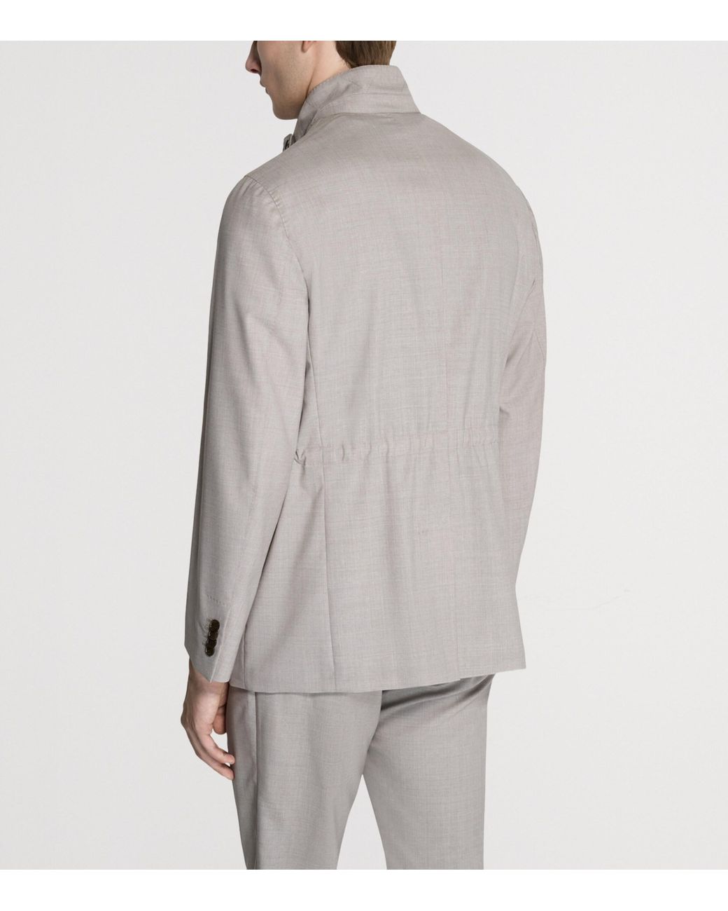 Dunhill Gray Wool Single-Breasted Jacket for men