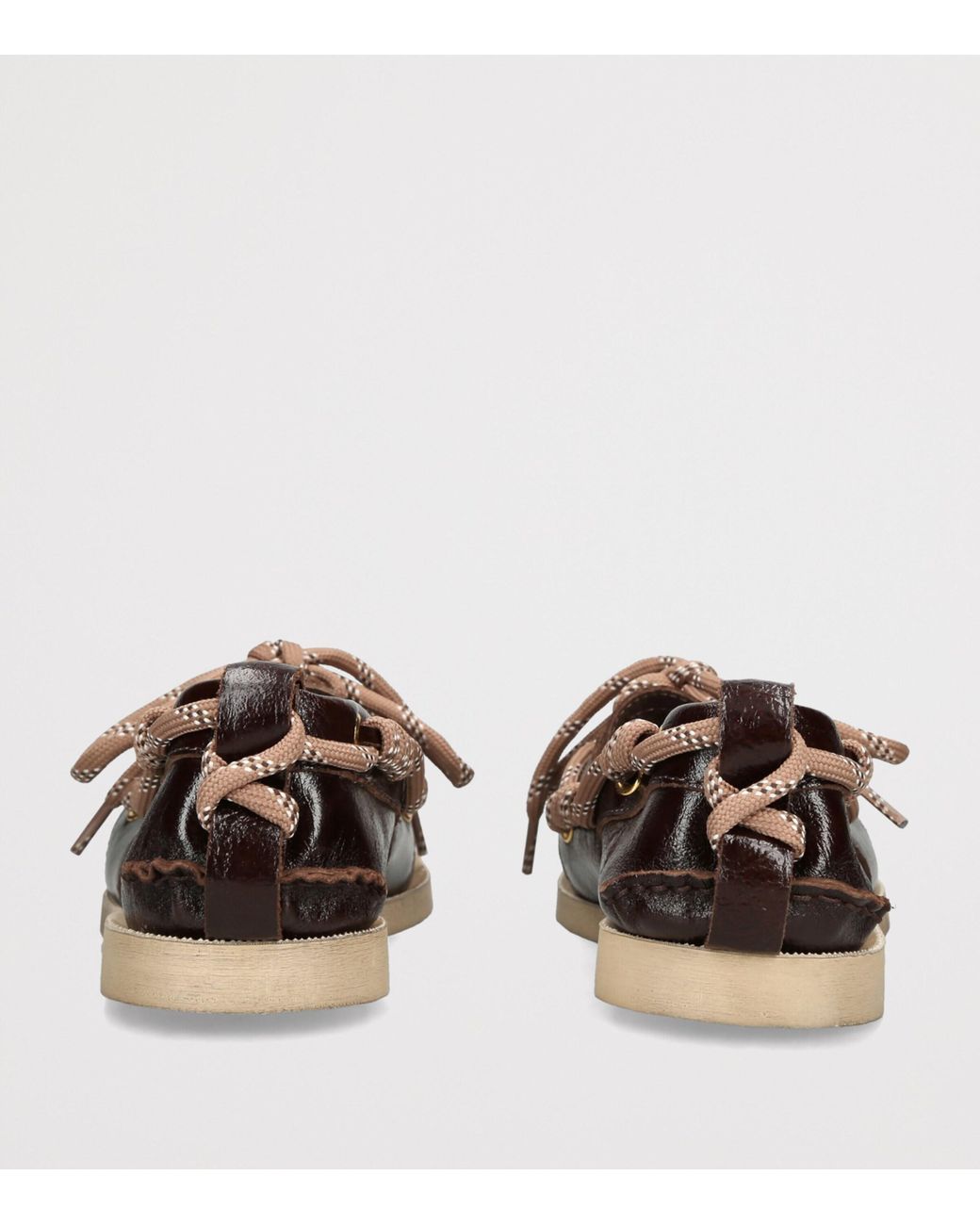Golden Goose Deluxe Brand Brown Leather Boat Shoes