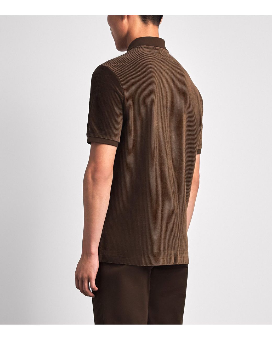 Polo Ralph Lauren Brown Corduroy Polo Pony Polo Shirt for men