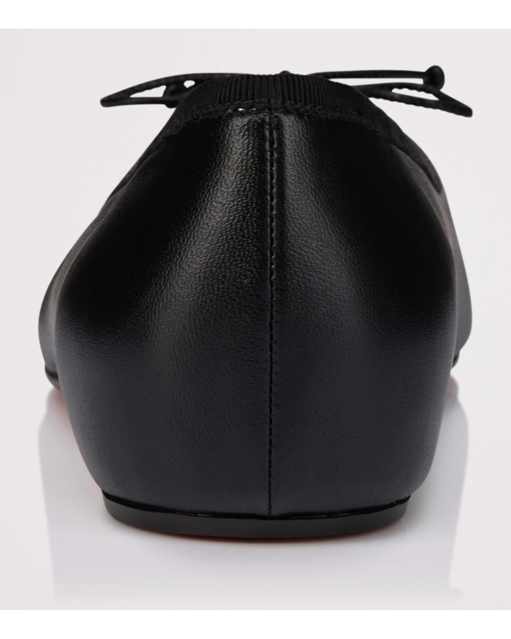 Christian Louboutin Black Cassia Nodo Leather Ballet Flats