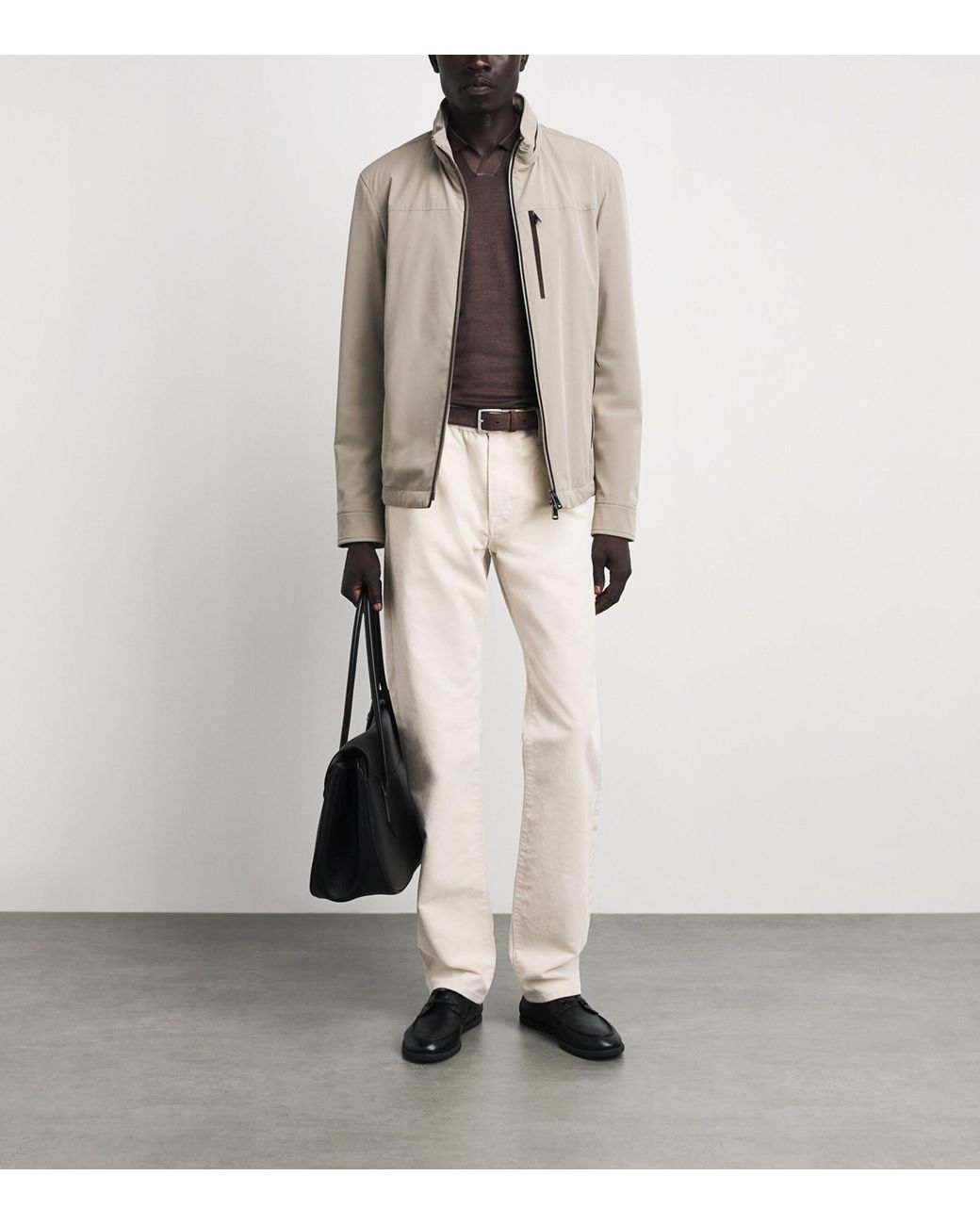 Pal Zileri White Straight Jeans for men