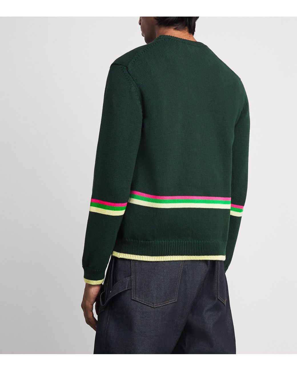 J.W. Anderson Green Cotton Sheep Sweater for men