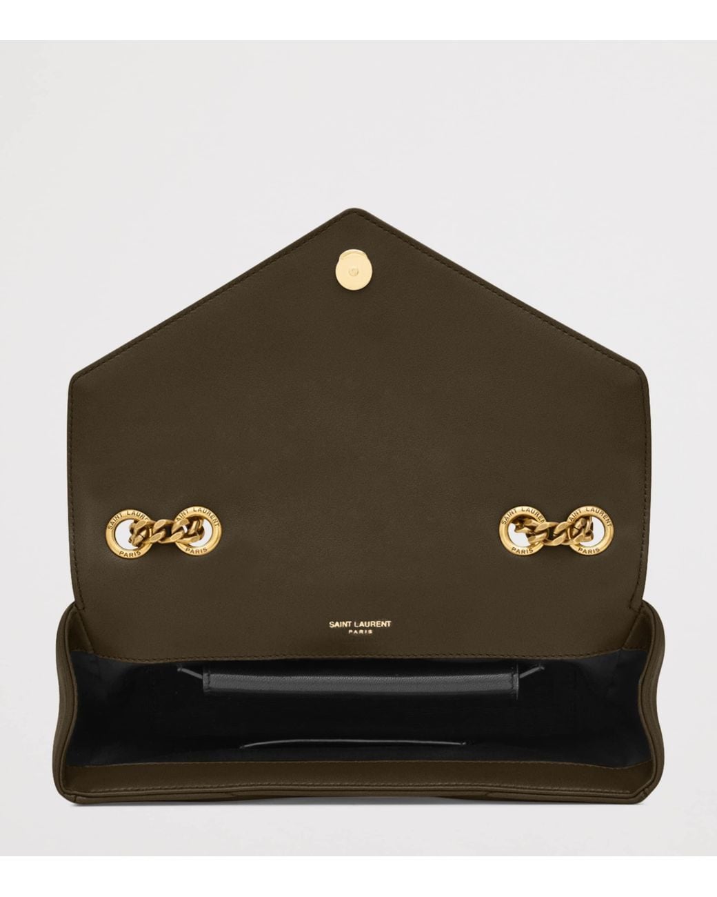 Saint Laurent Metallic Small Leather Loulou Shoulder Bag
