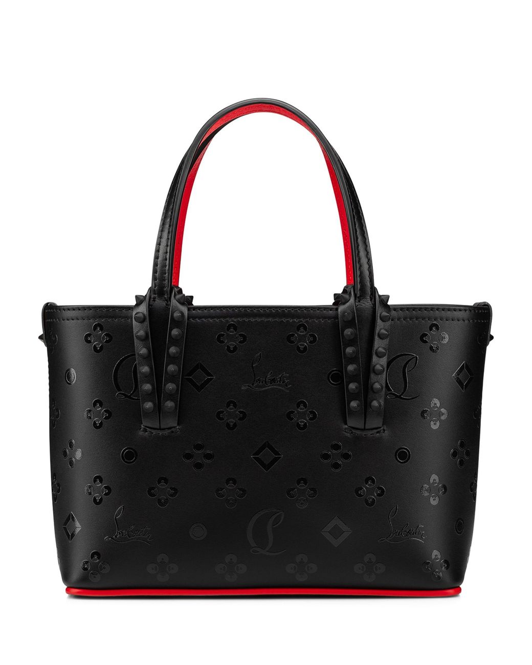 Christian Louboutin Cabata Mini Leather Cross body Bag in Black Lyst