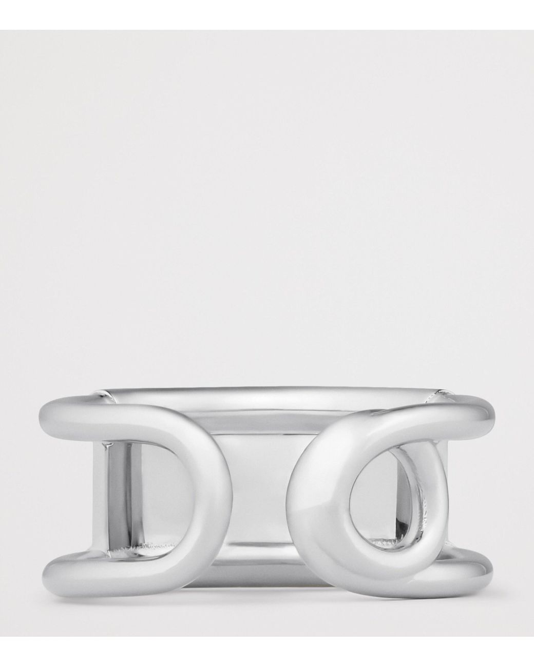 Givenchy Metallic Safety Pin Logo Ring for men