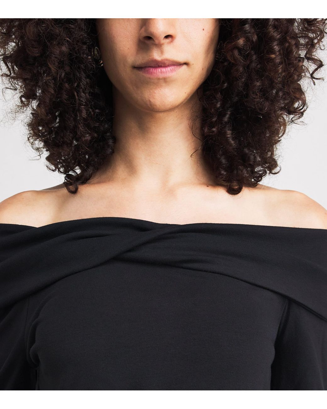 PAIGE Blue Off-The-Shoulder Aaliyah Top