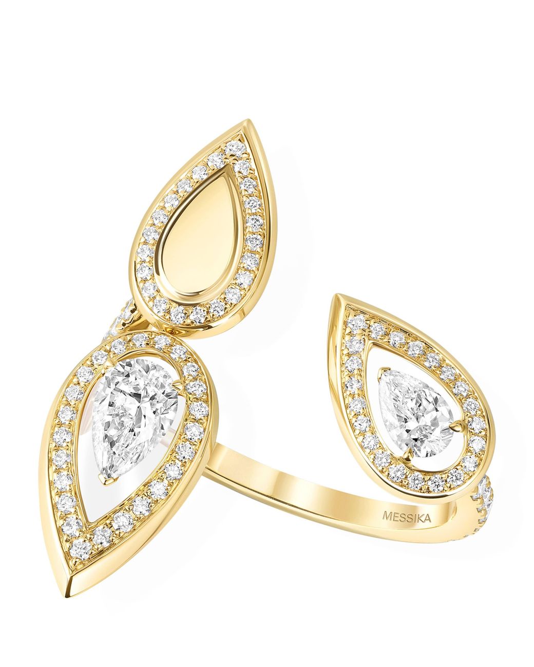 Messika Metallic Fiery And Diamond Trio Ring