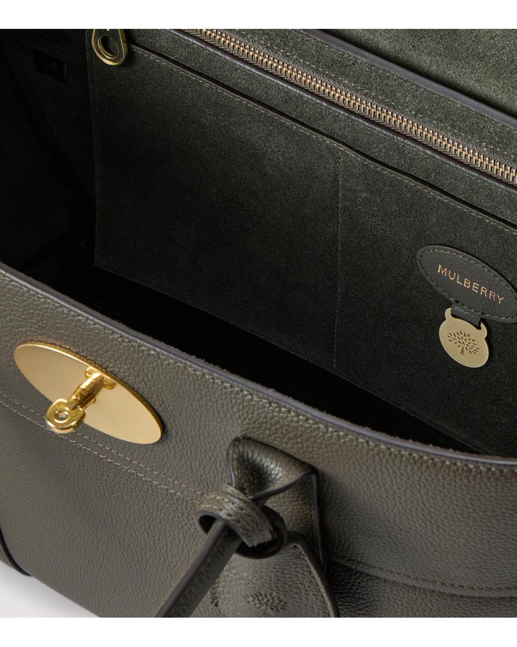 Mulberry Black Leather Bayswater Top-Handle Bag
