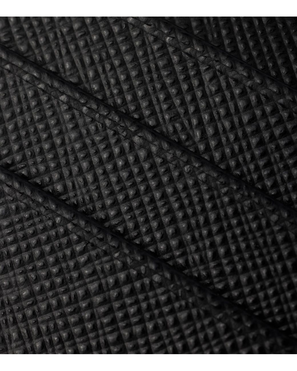 Prada Black Saffiano Leather Card Holder for men