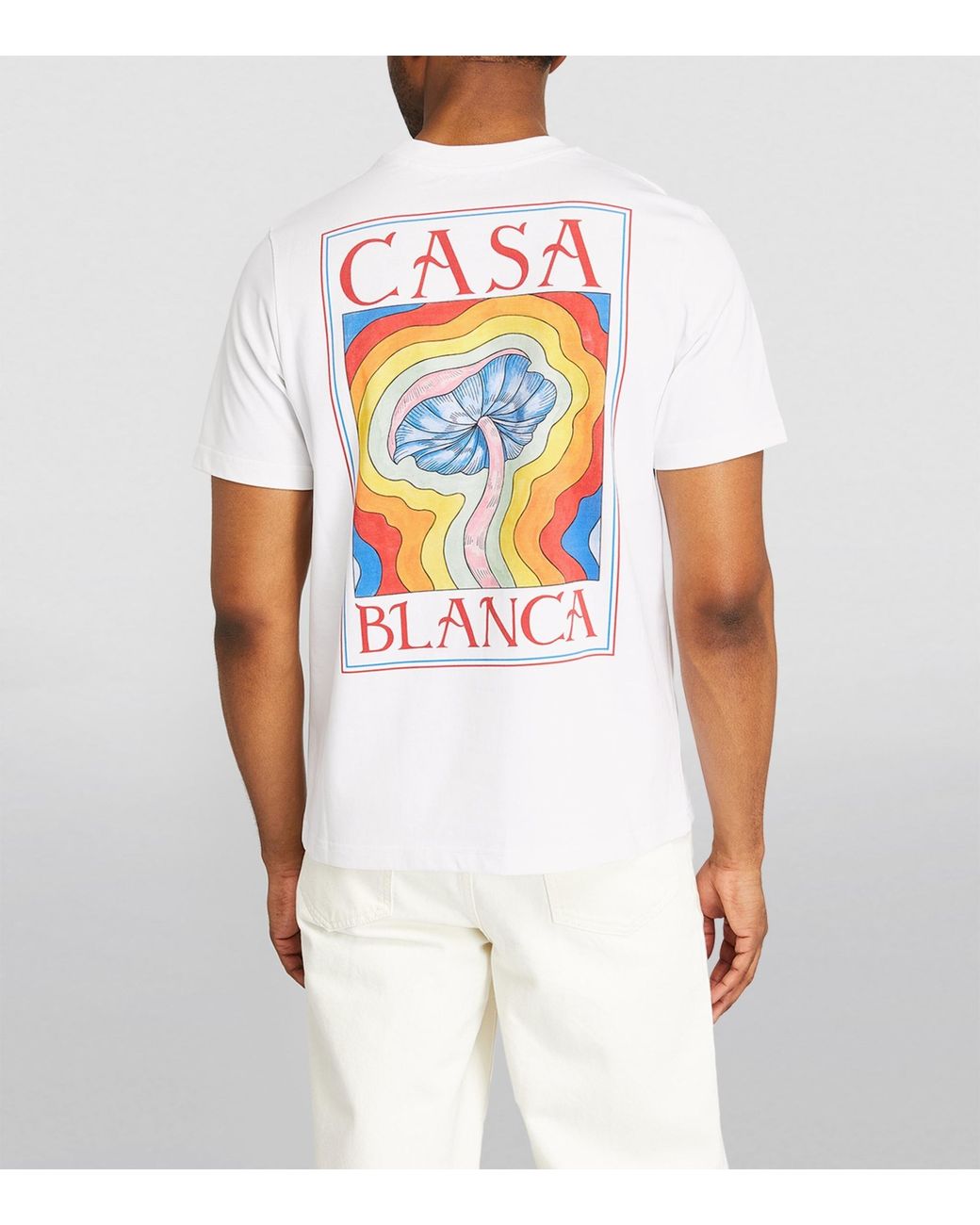 CASABLANCA Mushroom Print T-shirt in White for Men | Lyst