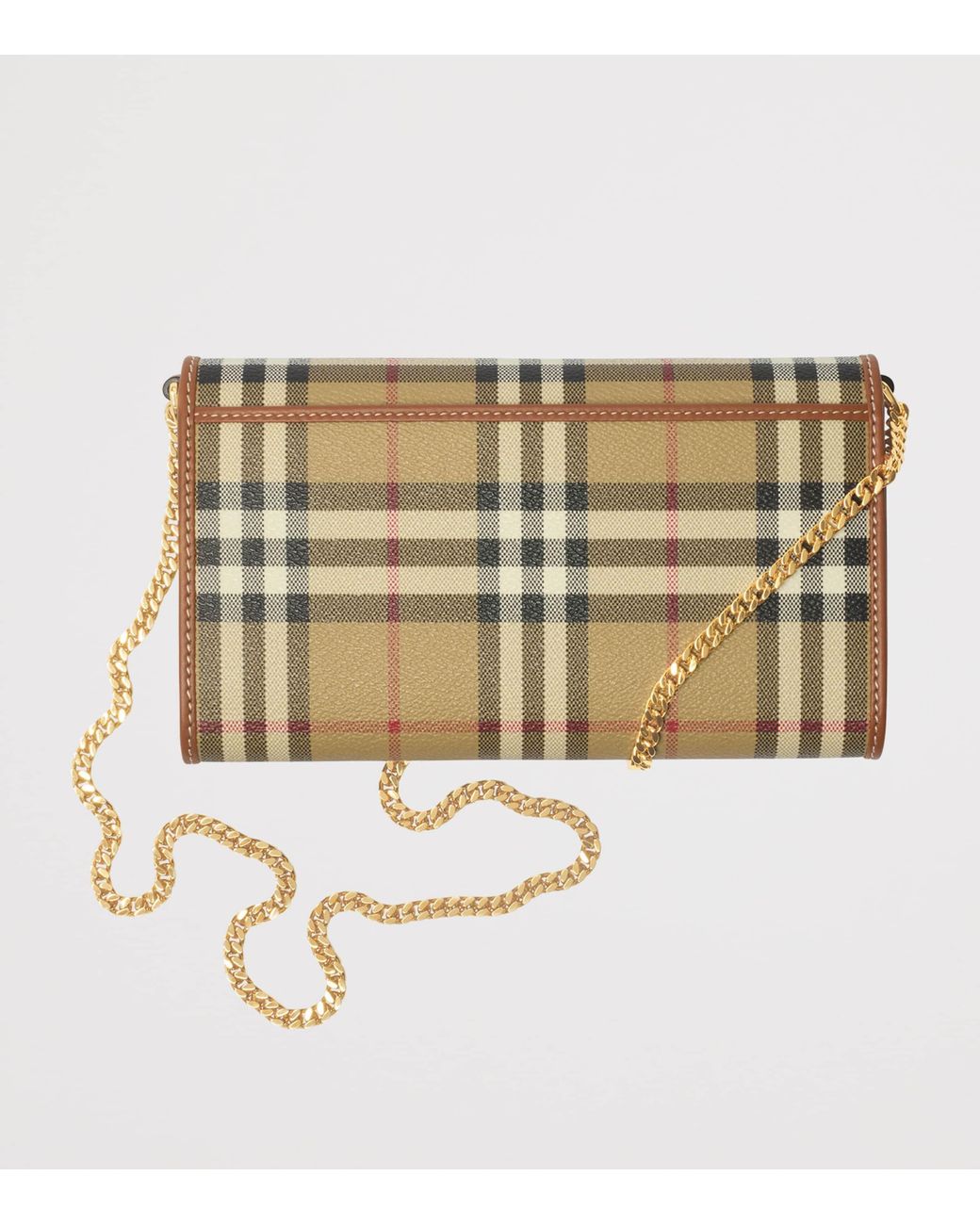 Burberry Natural Check Chain Wallet