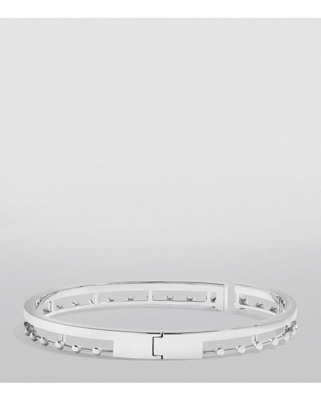 Marli New York Metallic Large And Diamond Avenues Bangle
