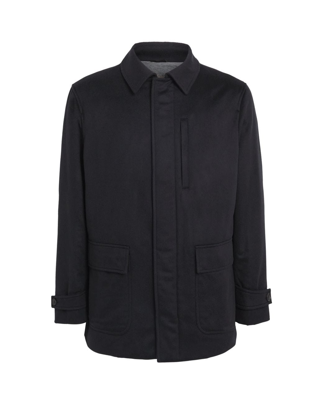 N.Peal Cashmere Blue Cashmere Weekend Coat for men