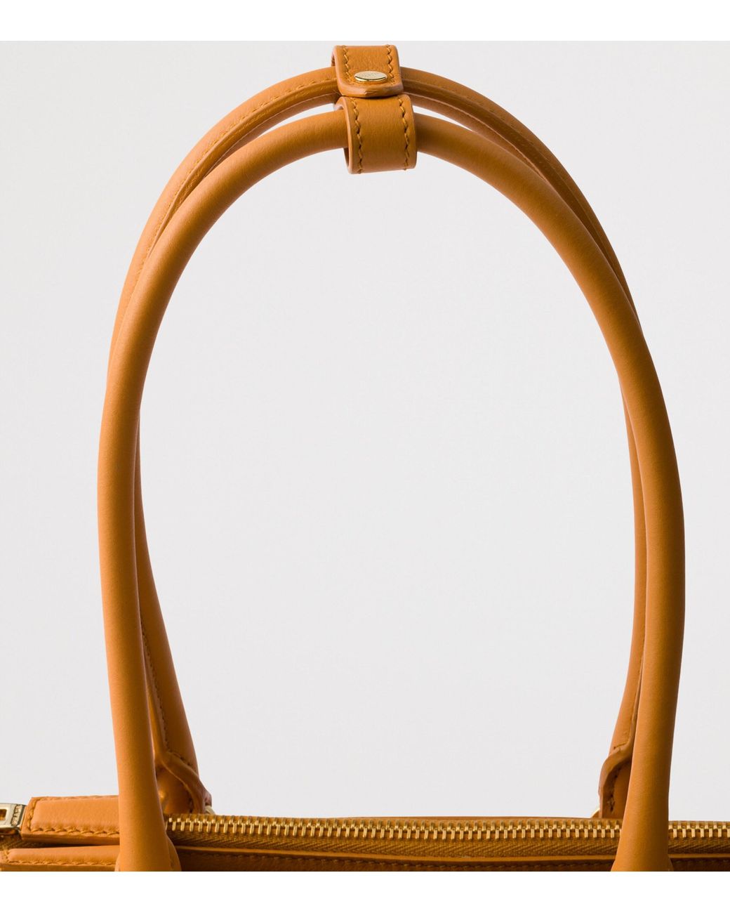 Prada Brown Medium Leather Galleria Top-Handle Bag