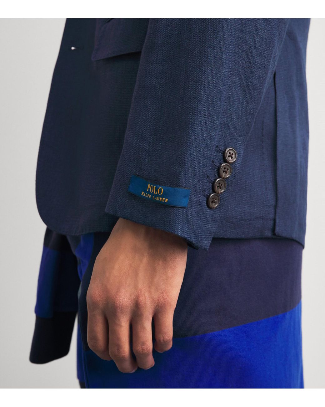 Polo Ralph Lauren Blue Linen Soft Blazer for men