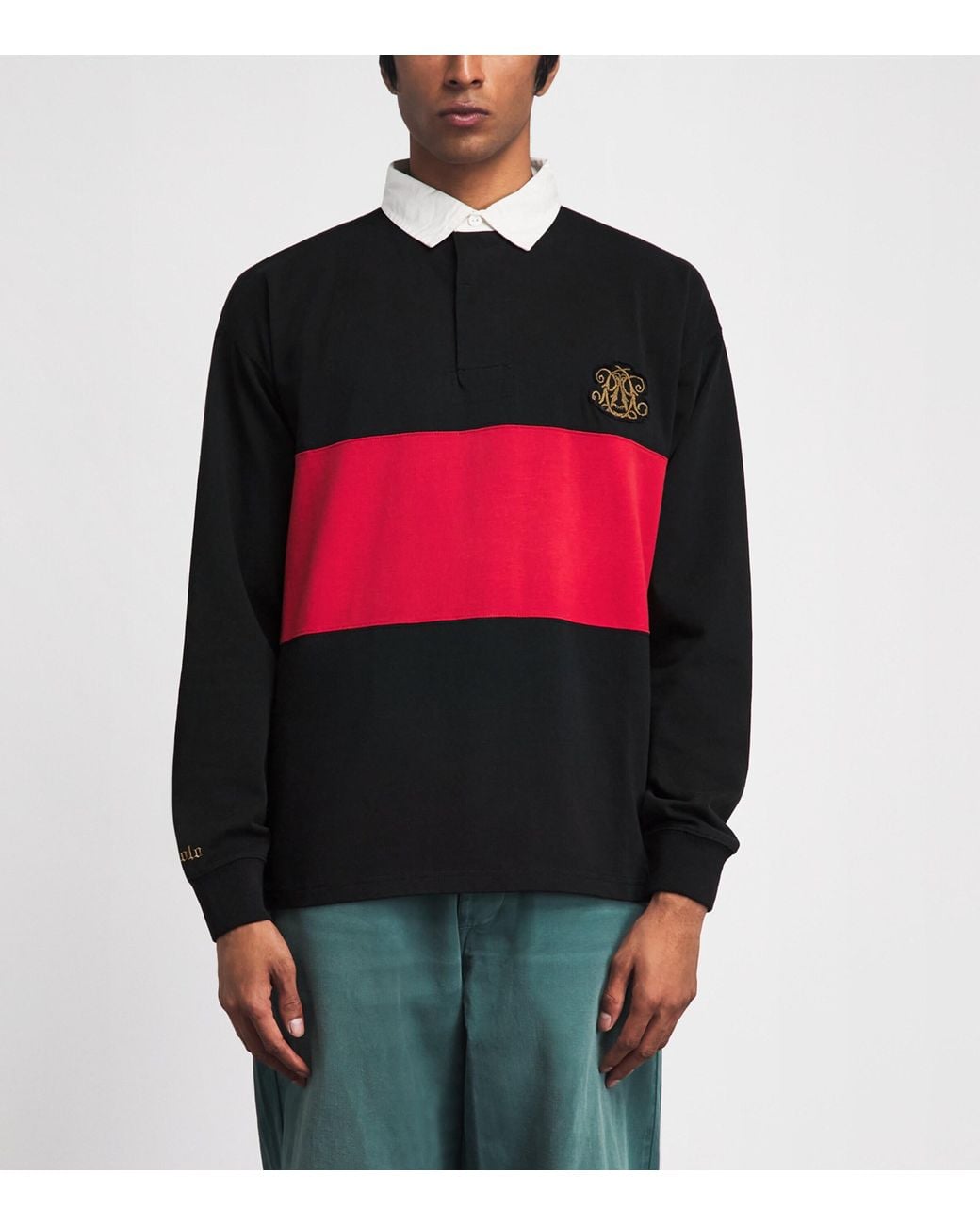 Polo Ralph Lauren Red Cotton Vintage Fit Rugby Shirt for men