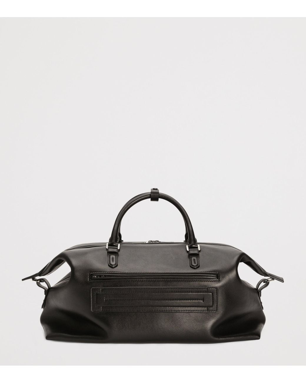 Dolce & Gabbana Black Leather Roma Holdall for men