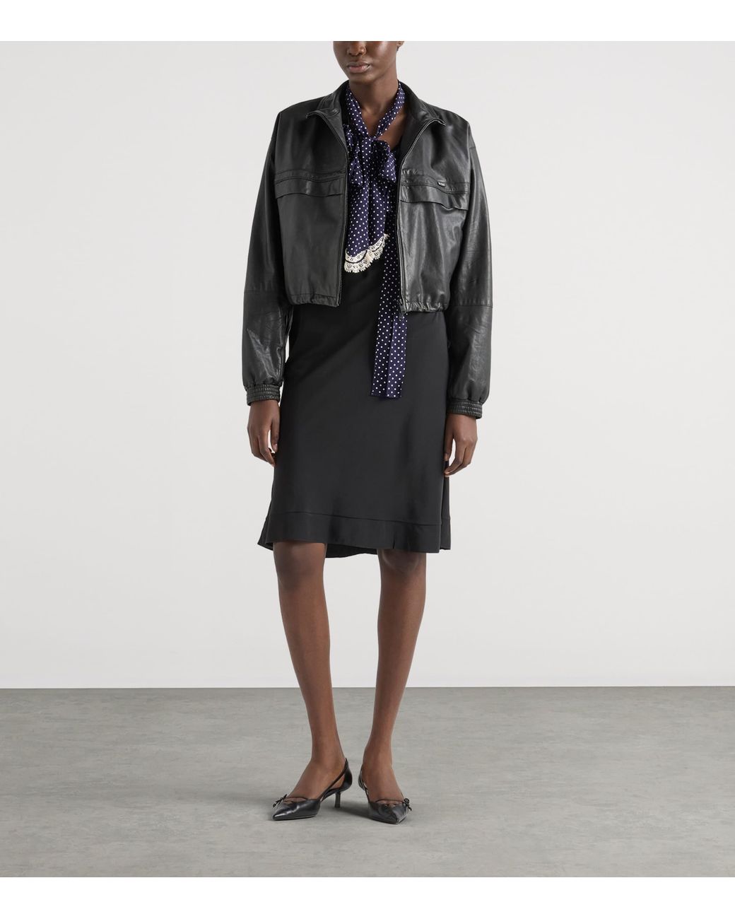 Prada Black Nappa Leather Jacket