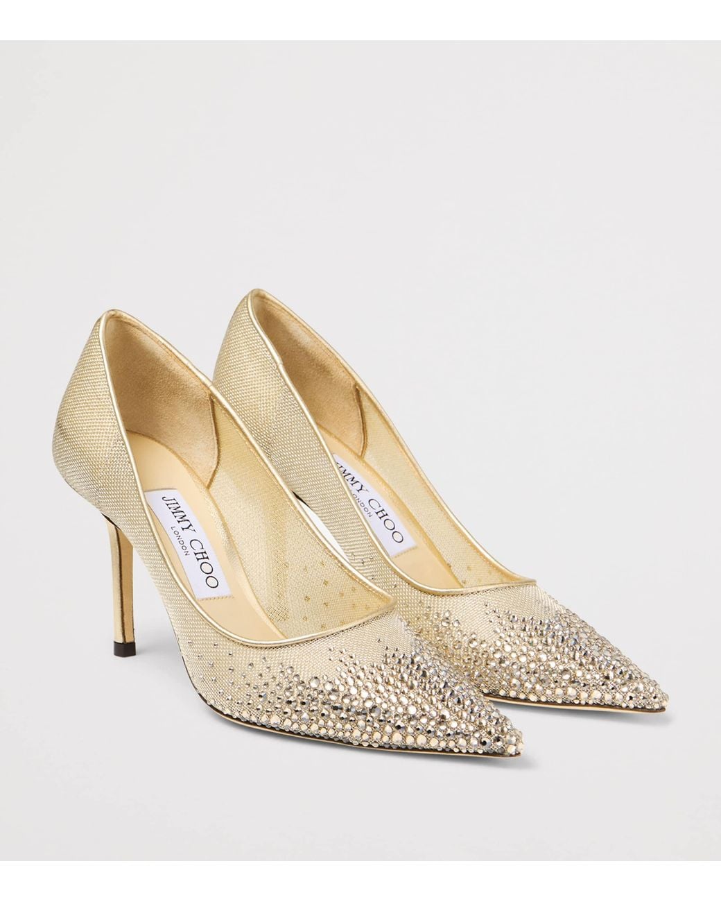 Jimmy Choo Natural Love 85 Embellished Pumps