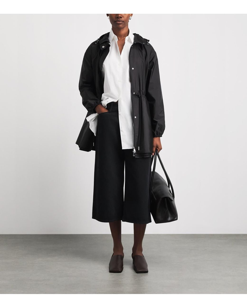 Moncler Black Hooded Weteau Jacket