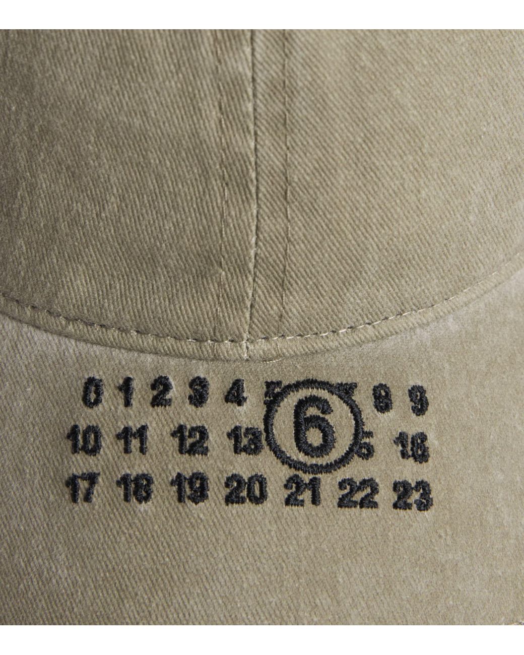 MM6 by Maison Margiela Gray Cotton Logo Baseball Cap for men