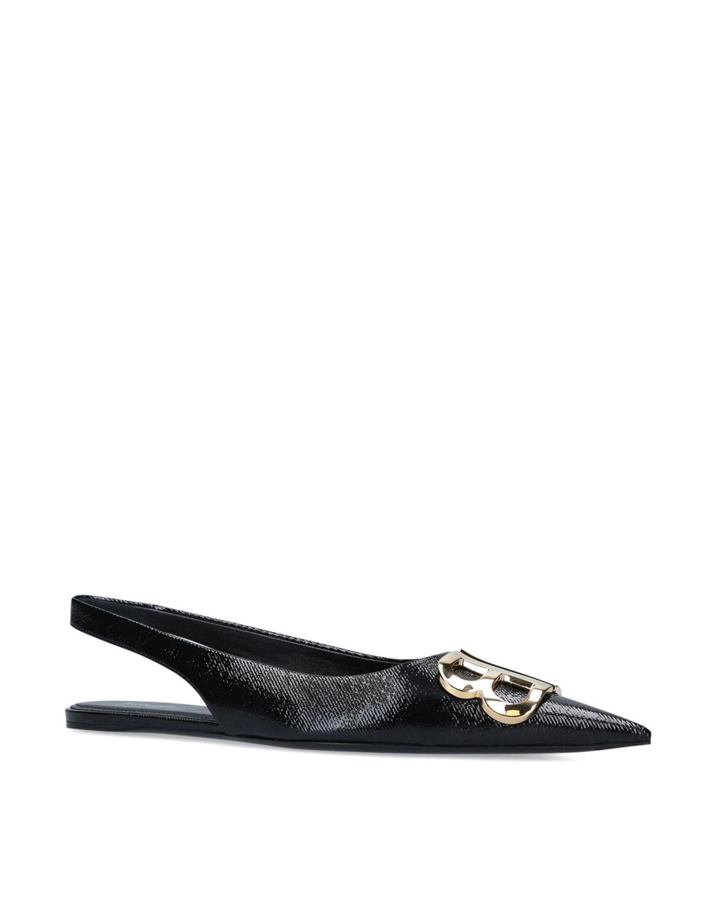 balenciaga denim flats