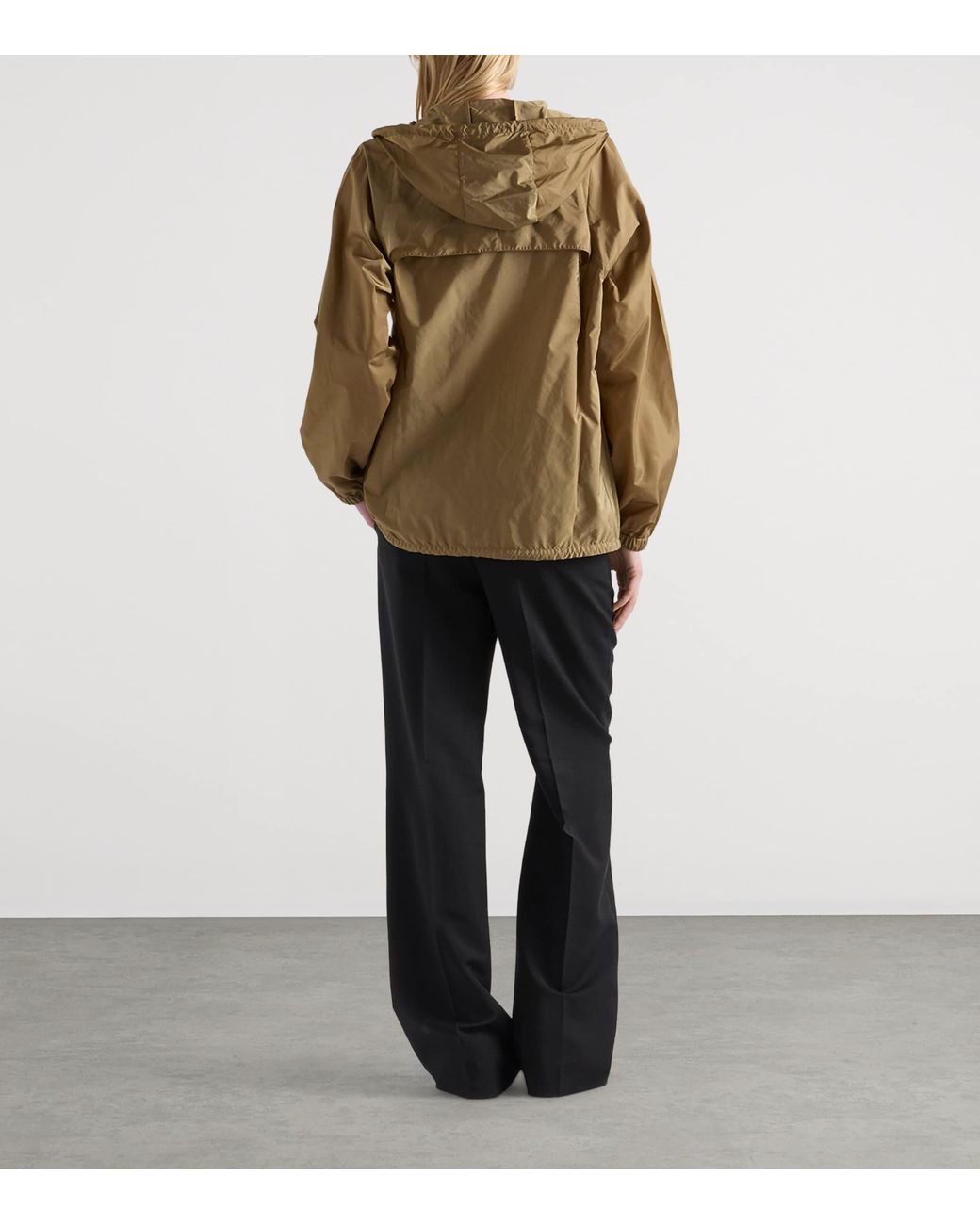Prada Green Re-Nylon Hooded Raincoat