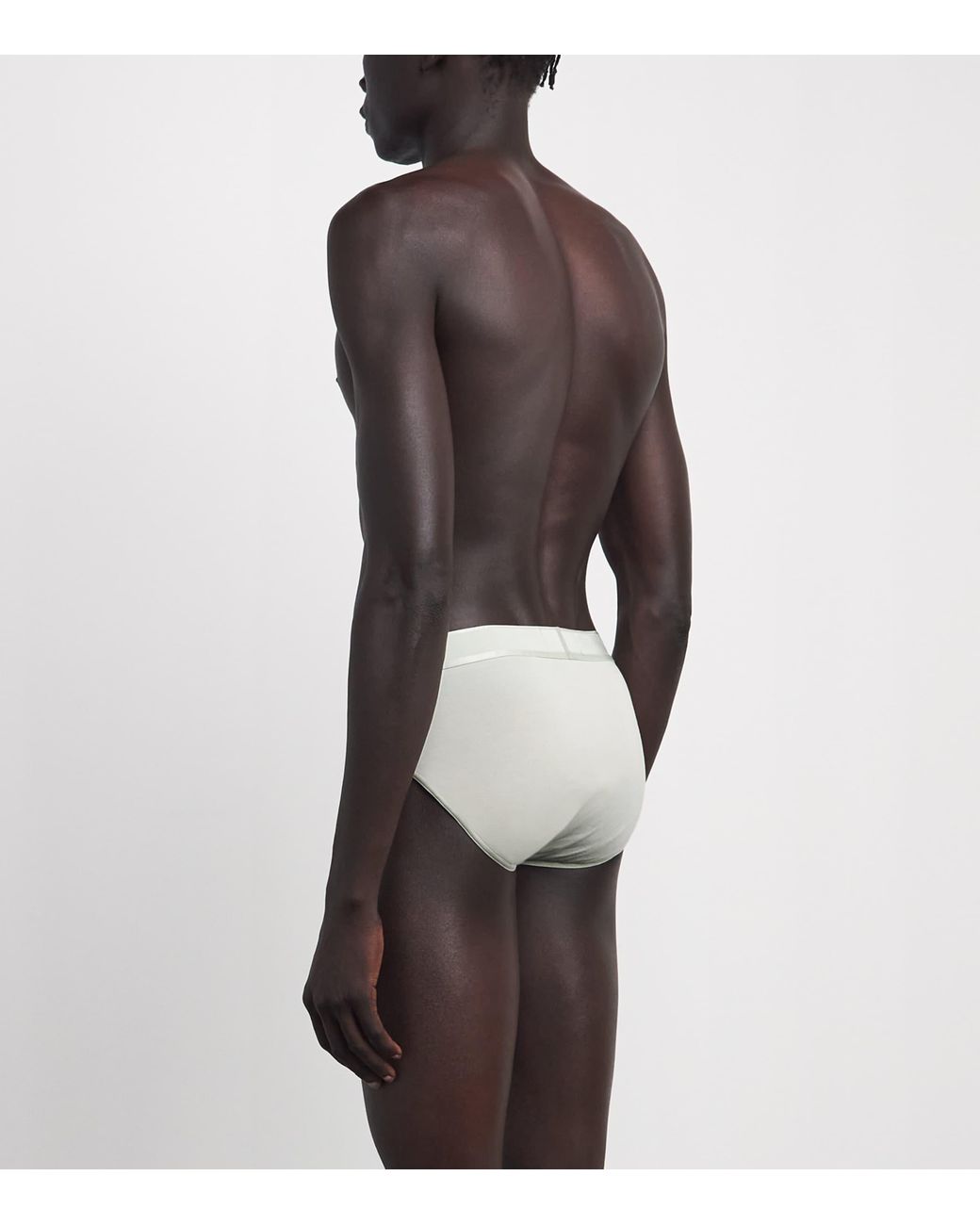 Emporio Armani White Modal Logo Briefs for men
