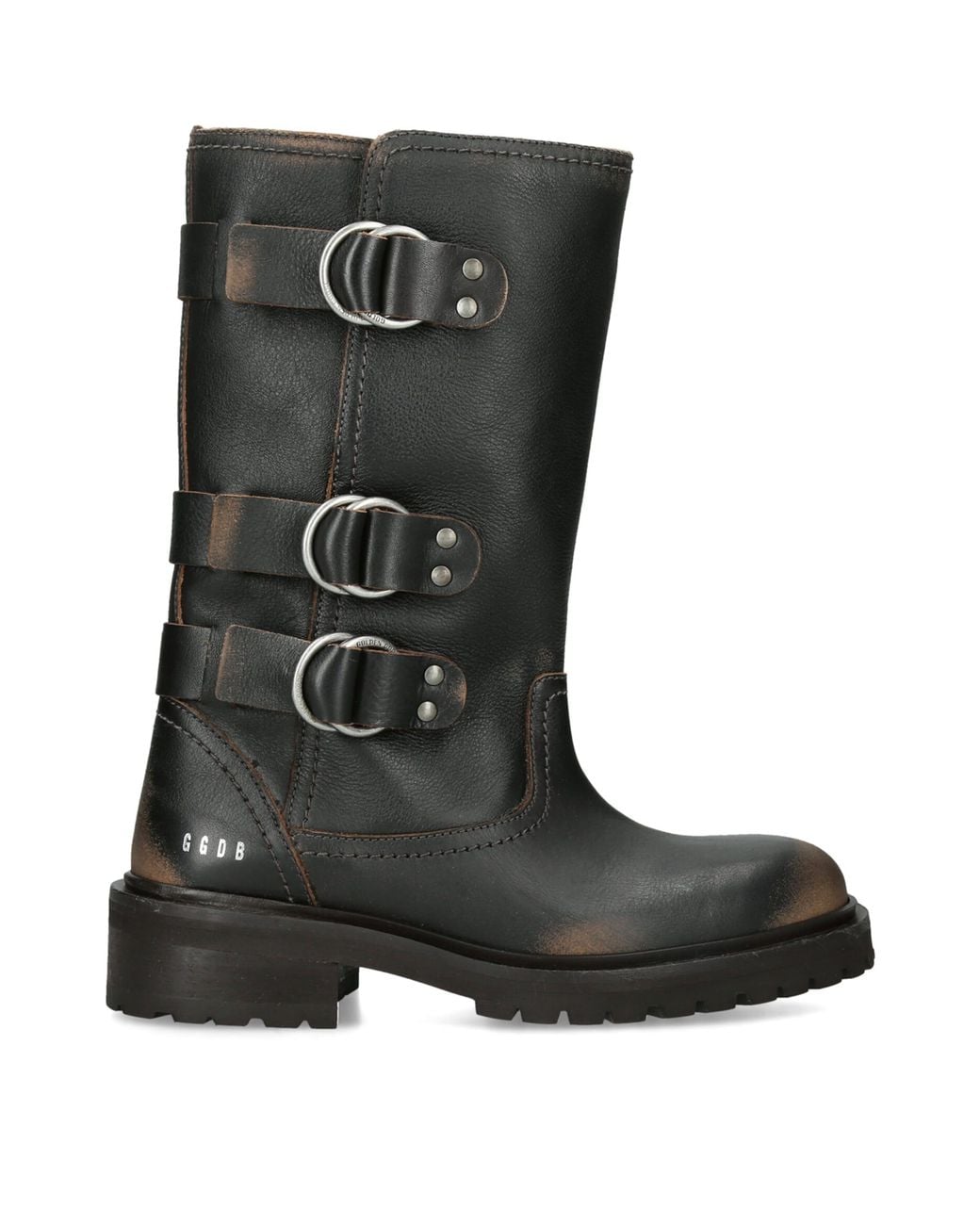 Golden Goose Deluxe Brand Black Leather Kurt Ankle Boots 25