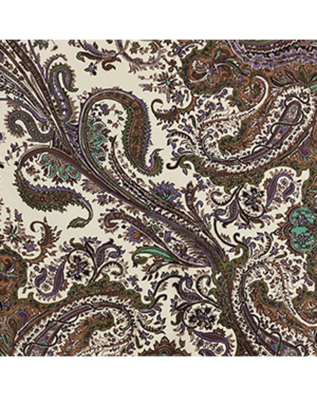 Ralph Lauren Metallic Silk Paisley Scarf