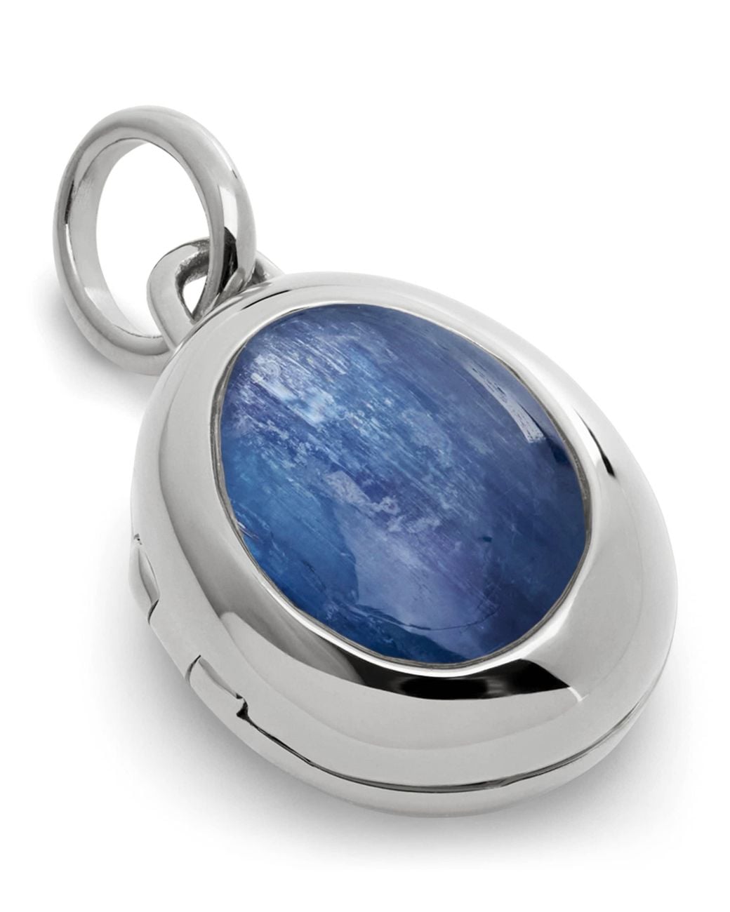 Monica Vinader Blue Sterling And Kyanite September Birthstone Locket