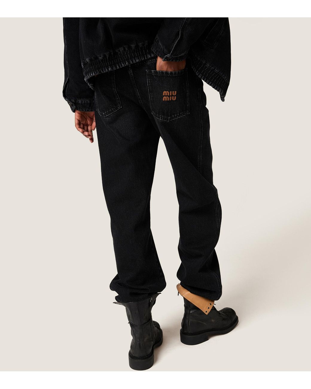 Miu Miu Black Low-Rise Jeans