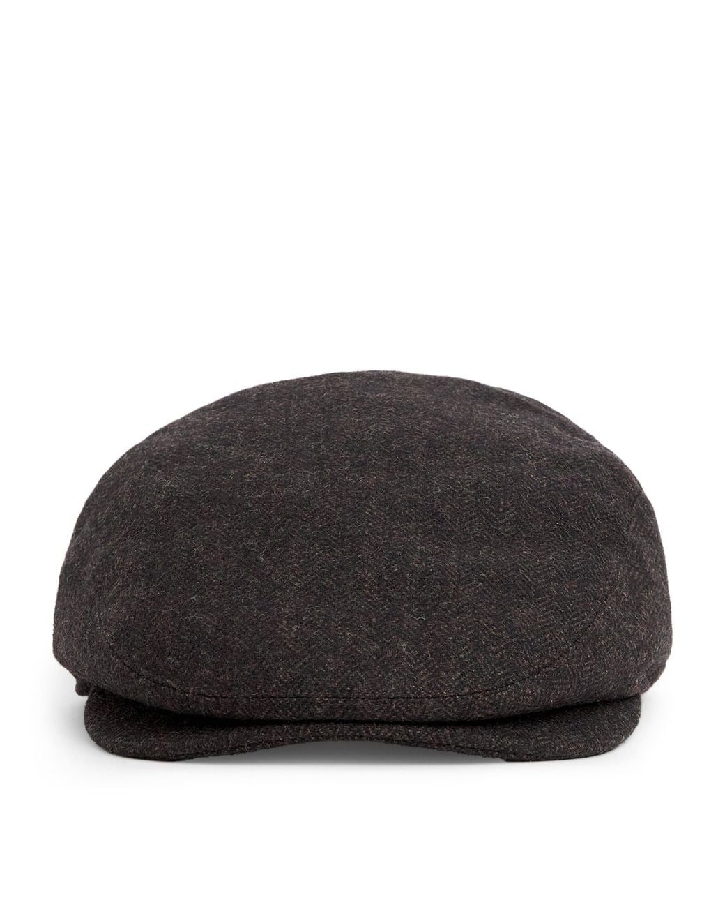 Barbour Black Wool-Blend Barlow Flat Cap for men