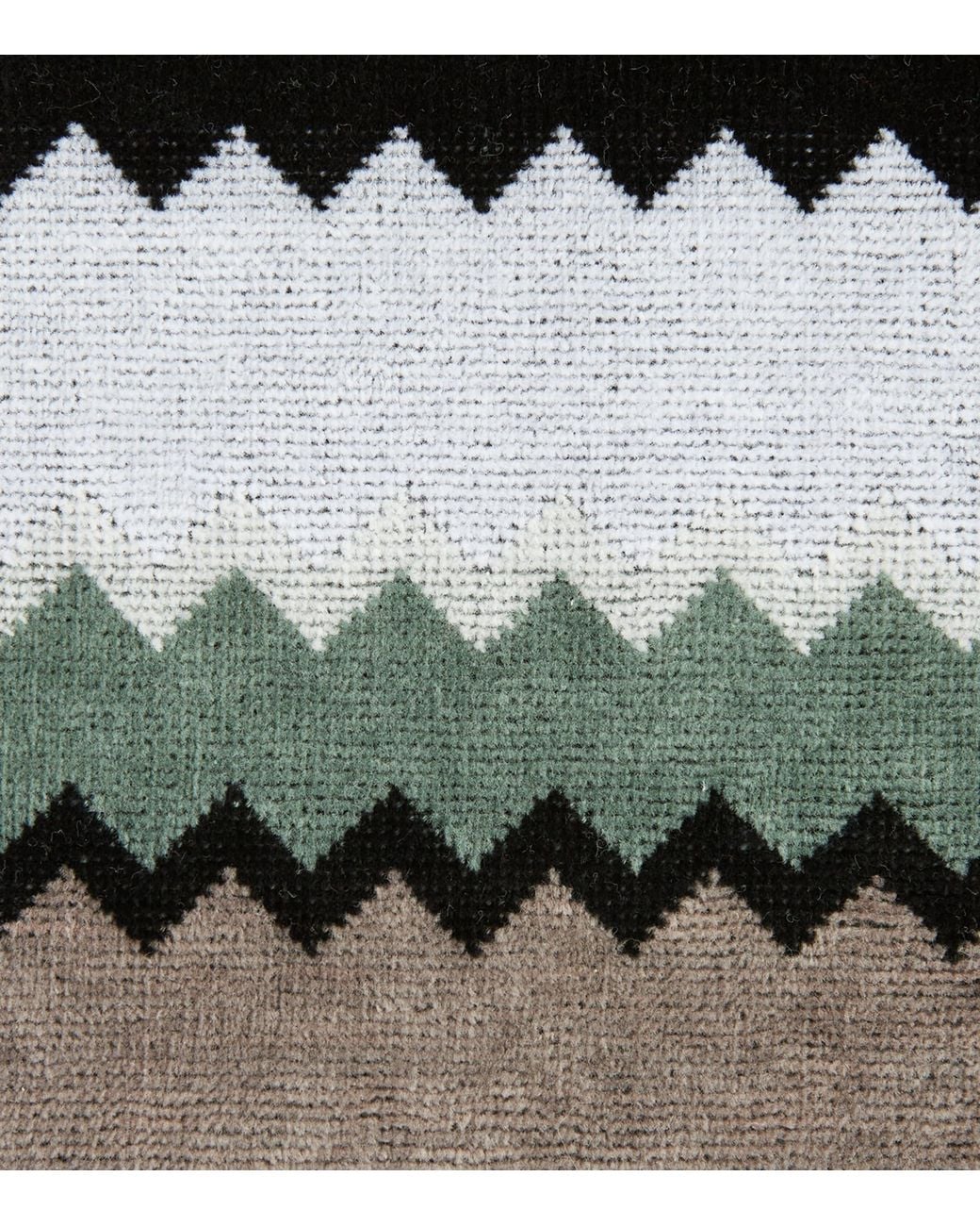 Missoni Multicolor Towelling Zigzag Curt Robe