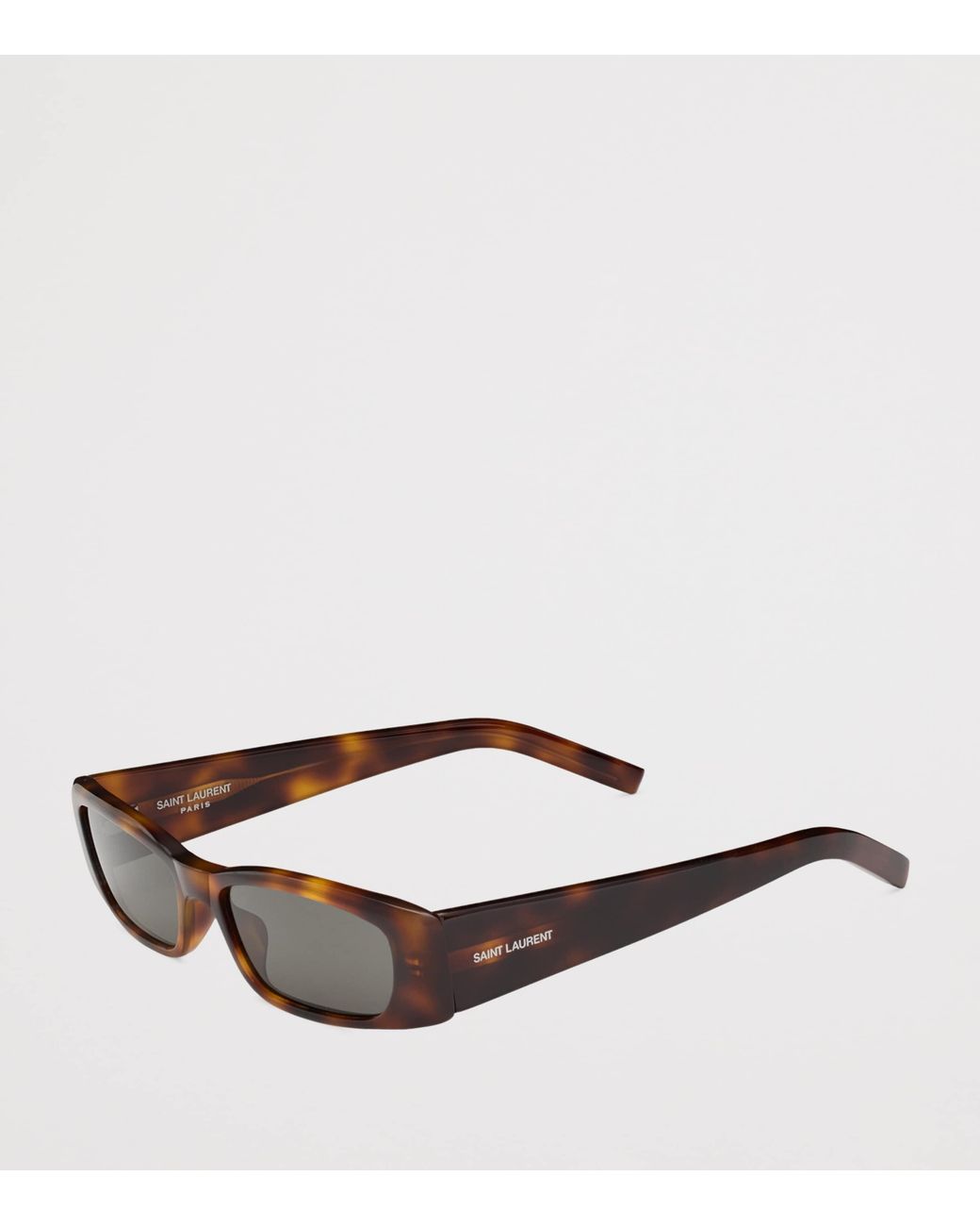 Saint Laurent Brown Rectangle Sunglasses