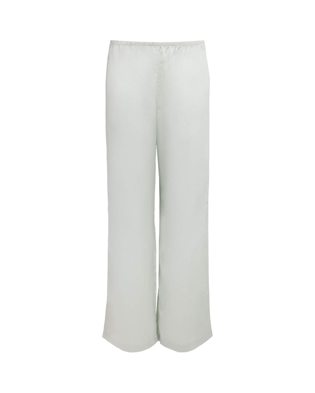 Leset Gray Satin Barb Bias Trousers