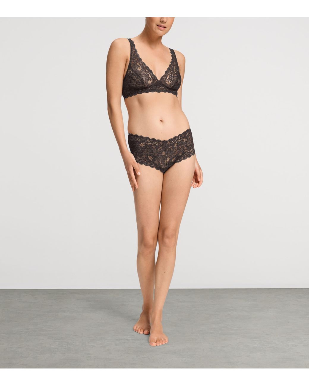 Hanro White Lace Moments Maxi Briefs