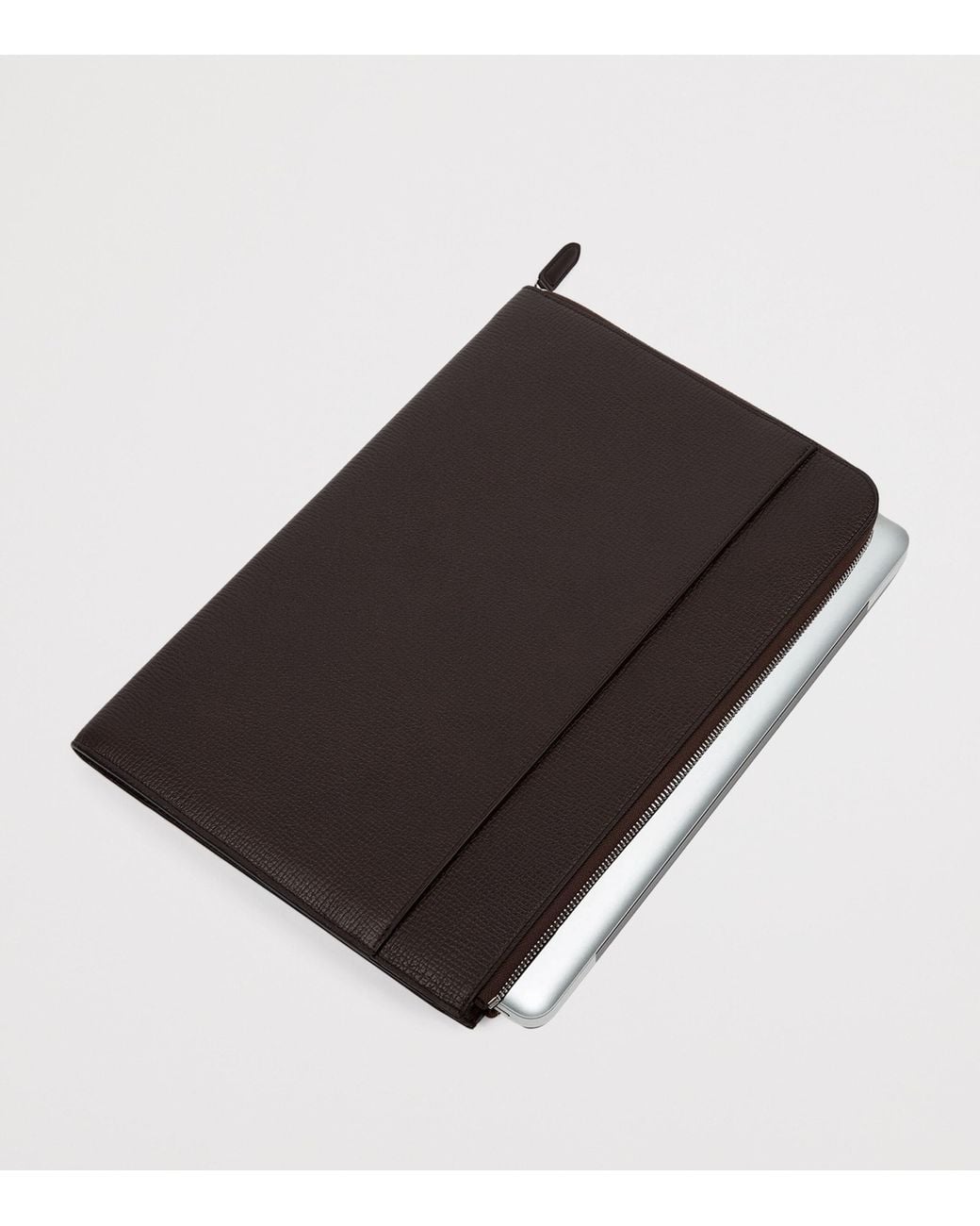 Smythson Black Small Calfskin Ludlow Laptop Case