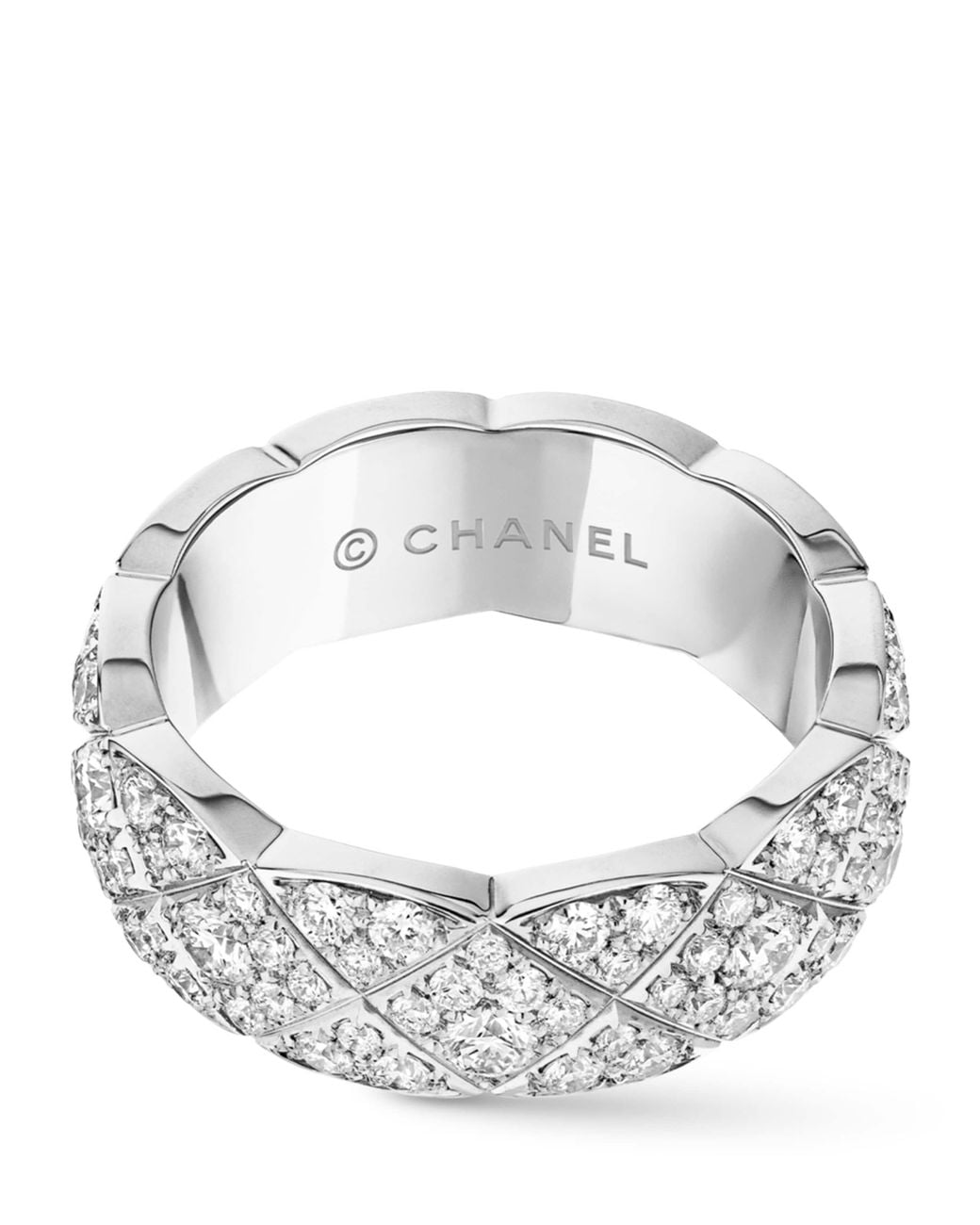 Chanel Metallic And Diamond Coco Crush Ring