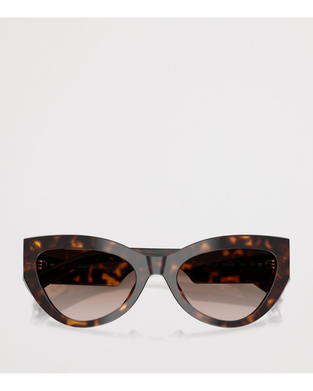 Dolce & Gabbana Brown Tortoiseshell Cat-Eye Sunglasses