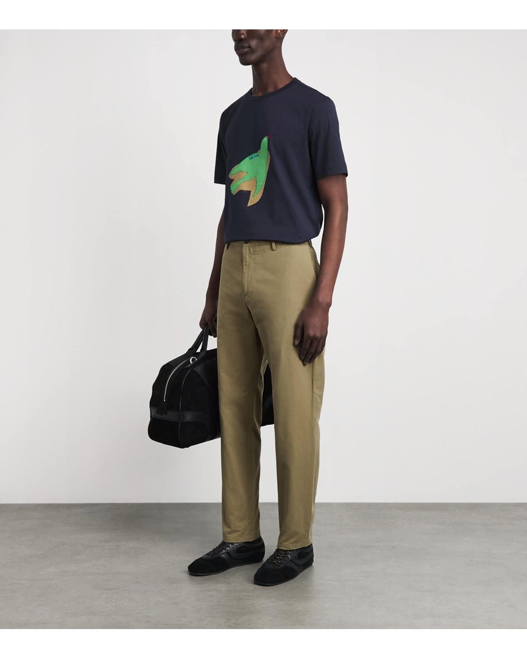 Paul Smith Green Cotton-Blend Chinos for men