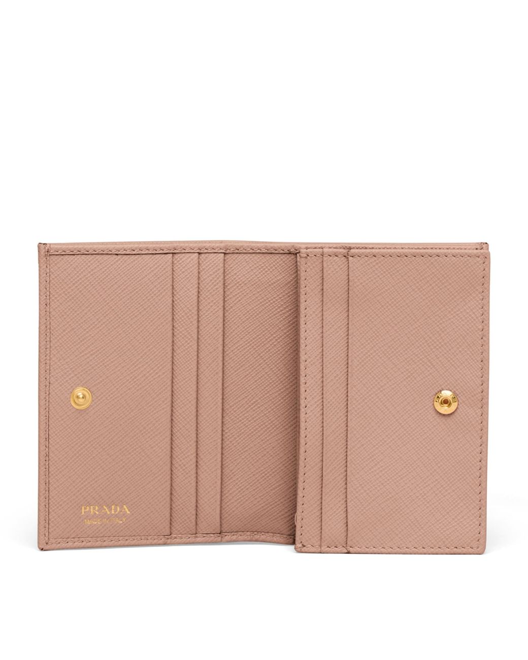 Prada Natural Small Saffiano Leather Bifold Wallet