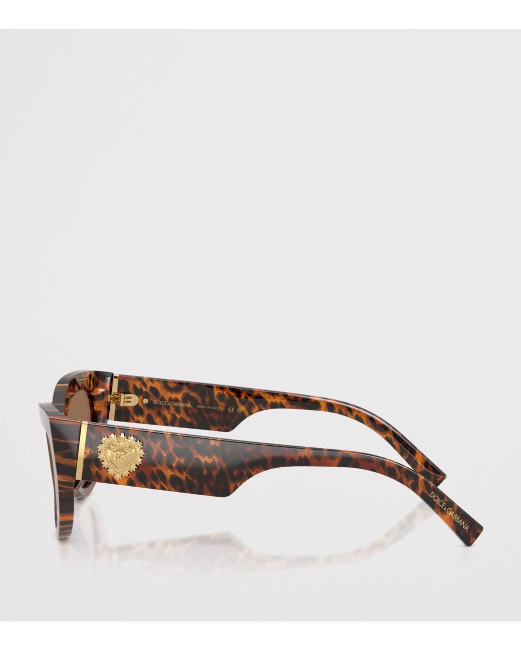 Dolce & Gabbana Brown Tortoiseshell Cat-Eye Sunglasses