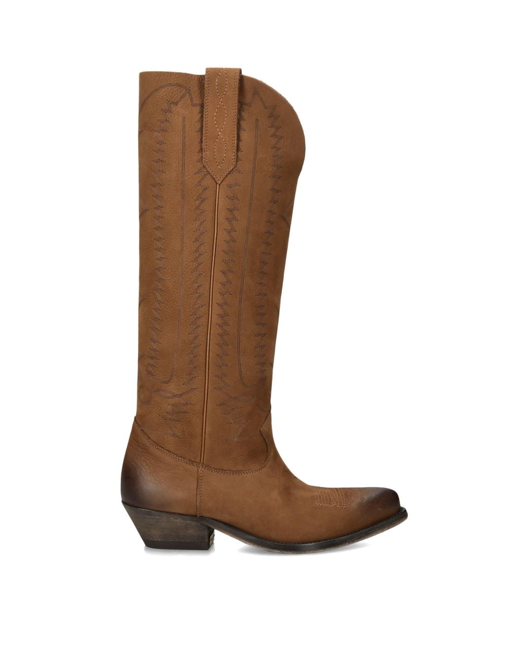 Golden Goose Deluxe Brand Brown Leather Wish Star Knee-High Boots 40