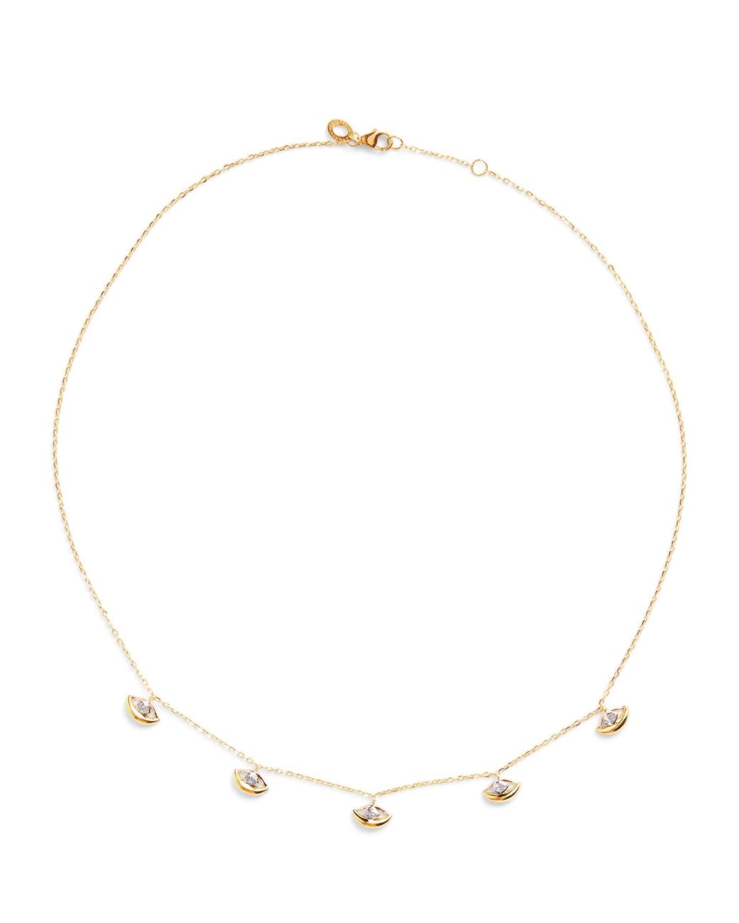 L'Atelier Nawbar White And Diamond N*93 Salvatore Choker