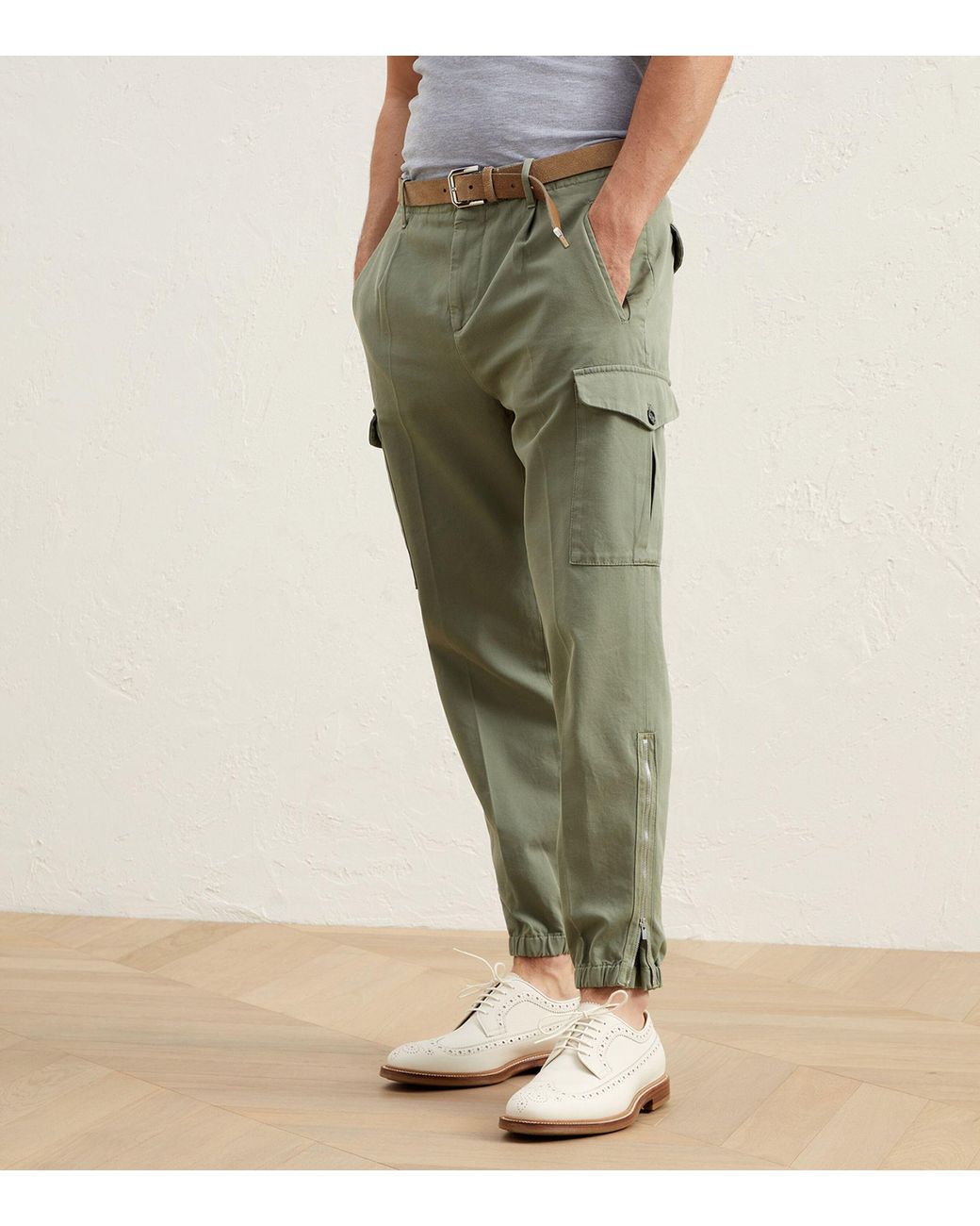 Cucinelli cargo pants best sale