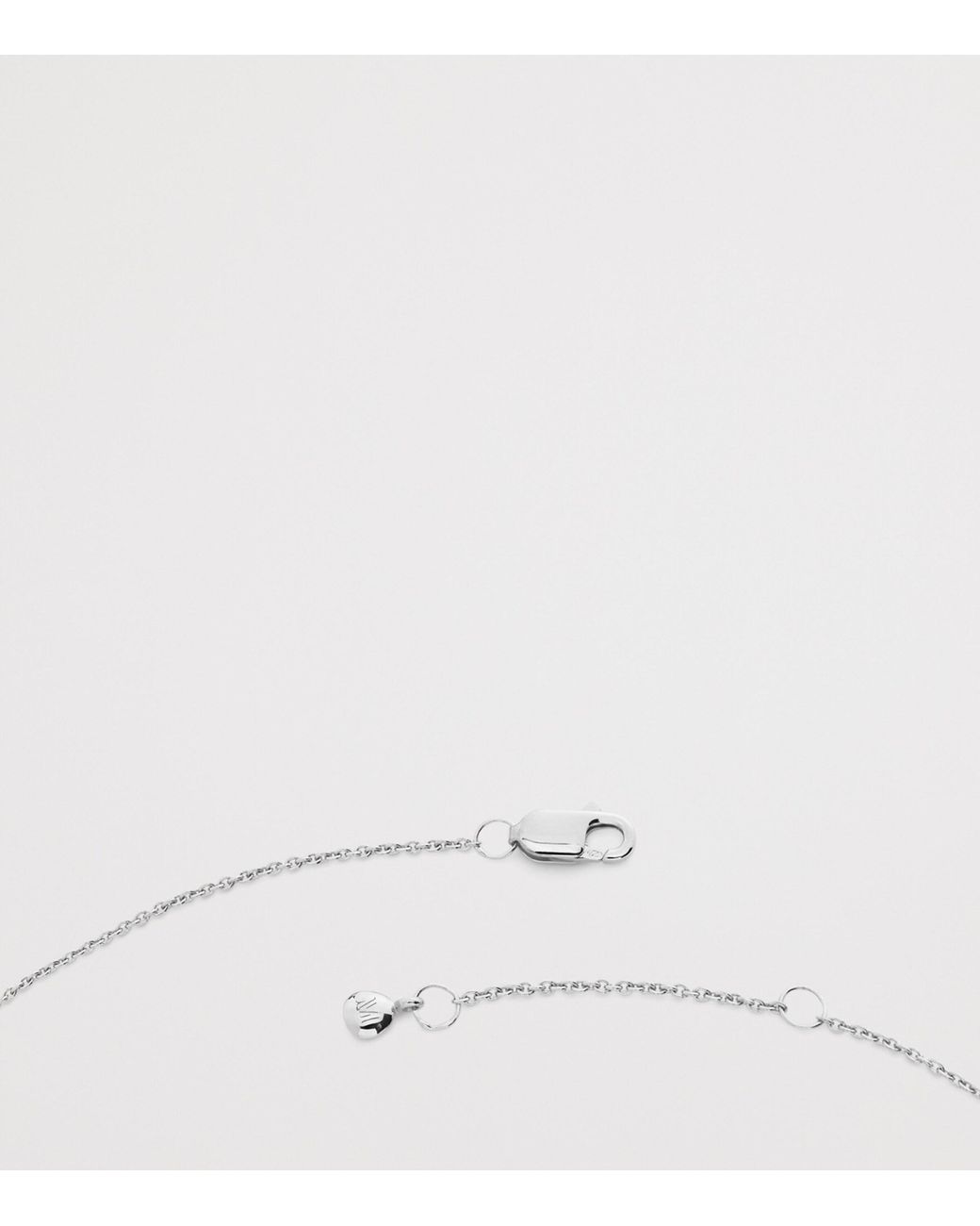 Monica Vinader White Sterling Libra Zodiac Necklace