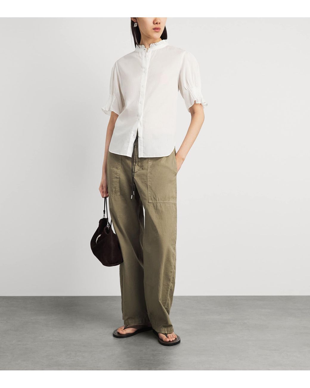 Rag & Bone White Cotton Dakota Blouse