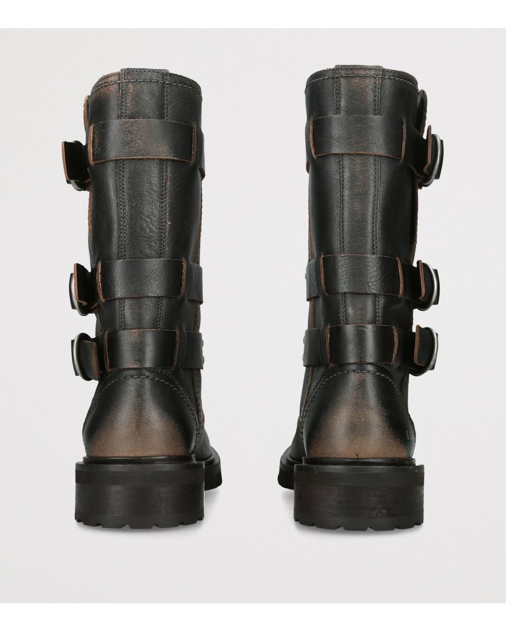 Golden Goose Deluxe Brand Black Leather Kurt Ankle Boots 25